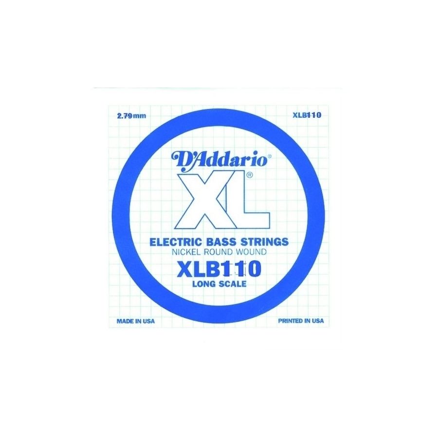 DADDARİO XLB110 NİCKEL ROUND BAS GİTAR TEK TEL Mİ