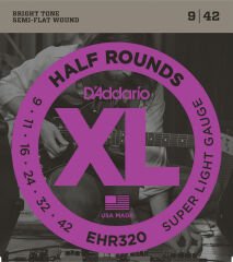 DADDARİO EHR320 HALF ROUNDS SUPER LİGHT TAKIM TEL ELEKTRO GİTAR TELİ 009-042