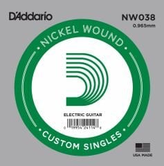 DADDARİO NW038 ELEKTRO VE AKUSTİK GİTAR TEK TEL Mİ 6 NO