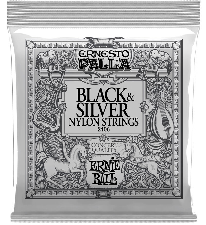 ERNİE BALL P02406 ERNESTO SİYAH MİSİNA TAKIM TEL KLASİK GİTAR TELİ