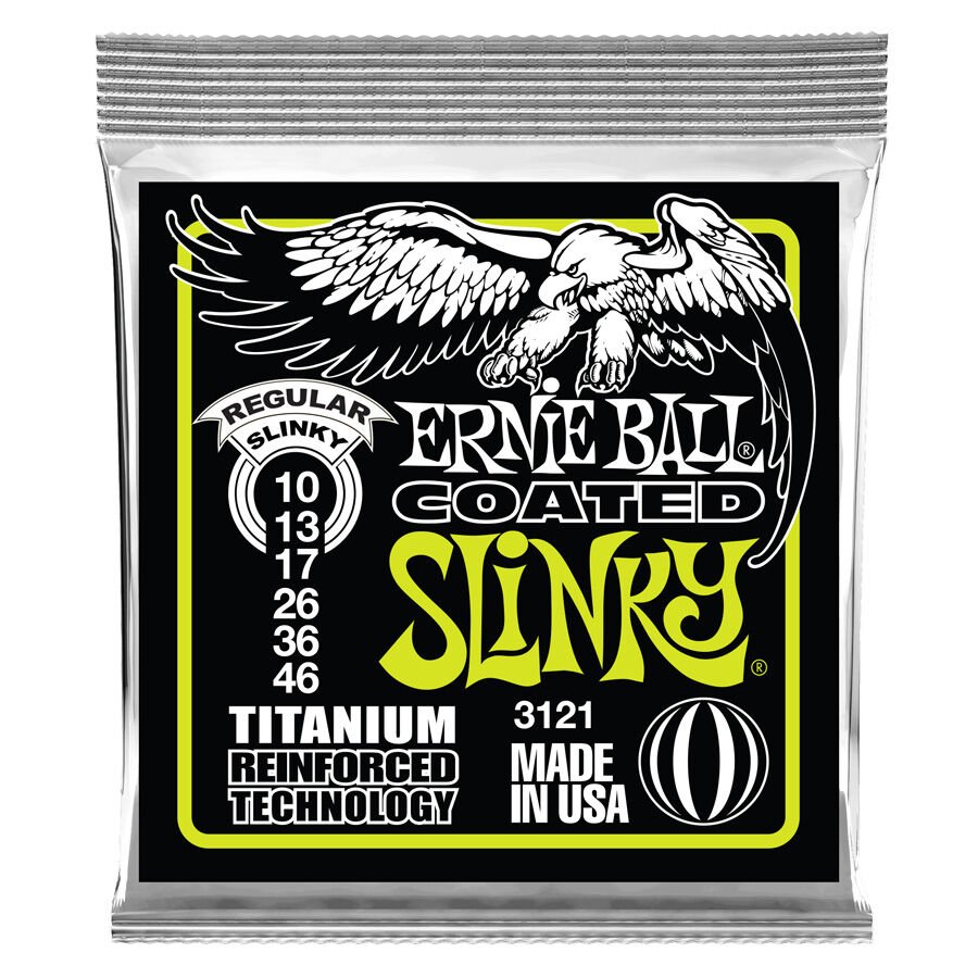 ERNİE BALL P03121 TİTANİUM REGULAR SLİNKY TAKIM TEL ELEKTRO GİTAR TELİ 010-046