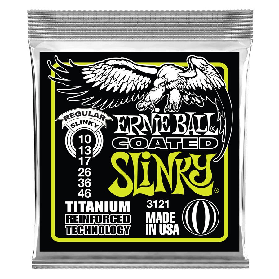 ERNİE BALL P03121 TİTANİUM REGULAR SLİNKY TAKIM TEL ELEKTRO GİTAR TELİ 010-046