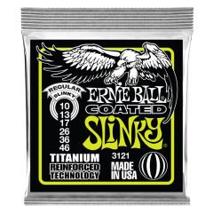 ERNİE BALL P03121 TİTANİUM REGULAR SLİNKY TAKIM TEL ELEKTRO GİTAR TELİ 010-046
