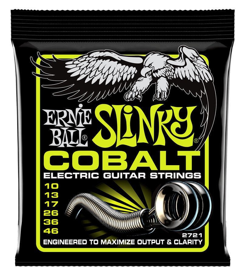 ERNİE BALL P02721 COBALT REGULAR SLİNKY TAKIM TEL ELEKTRO GİTAR TELİ 010-046