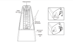 CHERUB WSM-305WH MEKANİK METRONOM BEYAZ