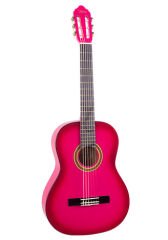 VC102TPKS (8-10 yaş grubu) Pembeburst 1/2 Klasik Gitar Sap Çelikli