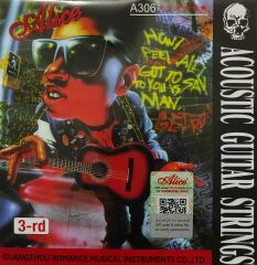 ALİCE A306XL-3 AKUSTİK GİTAR TELİ 3 NO SOL