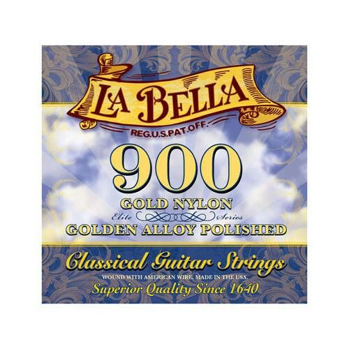 LA BELLA 900 KLASİK GİTAR TELİ GOLD NYLON