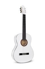 VC104T Sap Çelikli 4/4 Parlak Beyaz Klasik Gitar