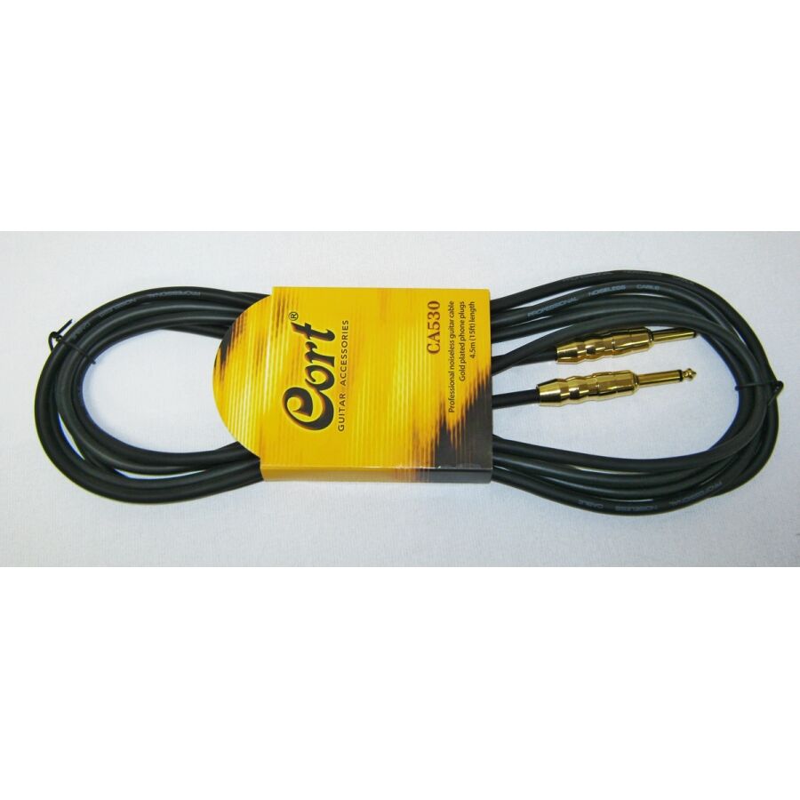 CORT CA530 BK 4.5 M SİYAH ENSTRÜMAN KABLOSU