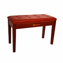 DPB115-WN Piyano Koltuk Tabure Çift Kişilik Sandık Bölmeli Ceviz