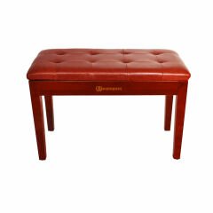 DPB115-WN Piyano Koltuk Tabure Çift Kişilik Sandık Bölmeli Ceviz