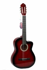 BARCELONA LC 3900 CRDS KLASİK GİTAR CUTAWAY KIRMIZI 4/4