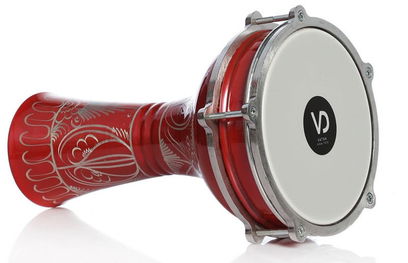 VATAN 112 KIRMIZI 2 NO ERZİNCAN İŞLEMELİ ALÜMİNYUM DARBUKA