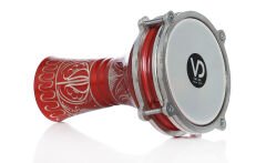 VATAN 110 KIRMIZI ERZİNCAN İŞLEMELİ MİNİ ALÜMİNYUM DARBUKA