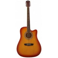 WASHBURN WA90CTS AKUSTİK GİTAR TOBACCO BURST