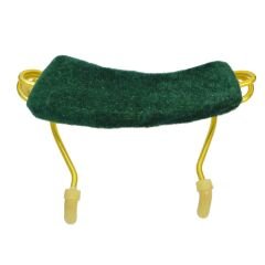 VBSR1214GR 1/2 ve 1/4 Keman Yastık Yastığı Yeşil Metal