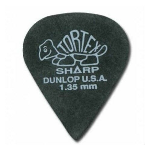 412P1.35 JİM DUNLOP TORTEX SHARP 1.35 MM SİYAH PENA