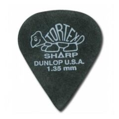 412P1.35 JİM DUNLOP TORTEX SHARP 1.35 MM SİYAH PENA