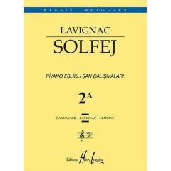 049-PMEM3860 LAVİGNAC SOLFEJ PİYANO EŞLİKLİ ŞAN ÇALIŞMALARI 2A