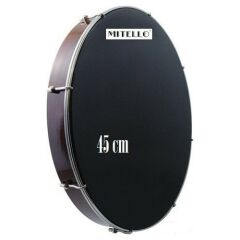 PROFESYONEL MİTELLO BENDİR 45 CM CAM DERİ SİYAH ÇİFT KAT KILIF HEDİYE