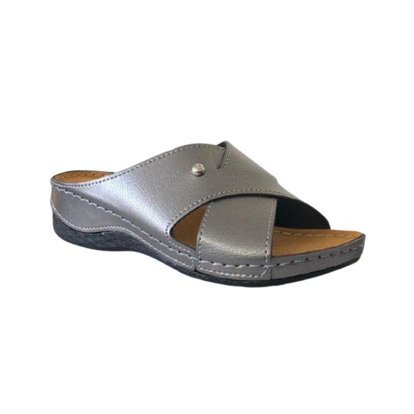 Pierre Cardin 6153 Platin Kadın Günlük Comfort Terlik