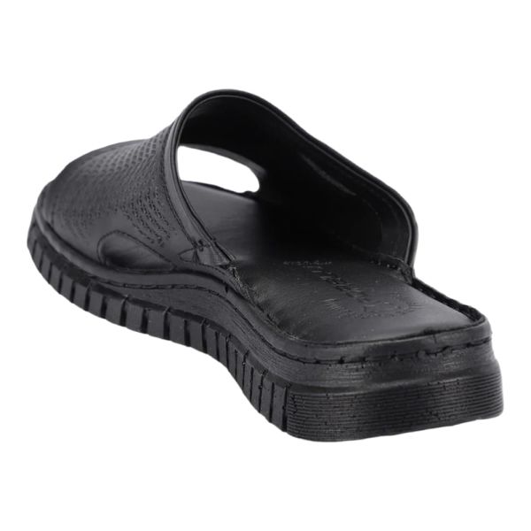Forelli 38505 Sofia-G Siyah Kadın Comfort Deri Terlik