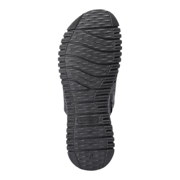 Forelli 38505 Sofia-G Siyah Kadın Comfort Deri Terlik