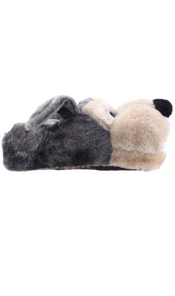 Akınal Bella H016 F.102 Gri Çocuk Köpek Figürlü Panduf