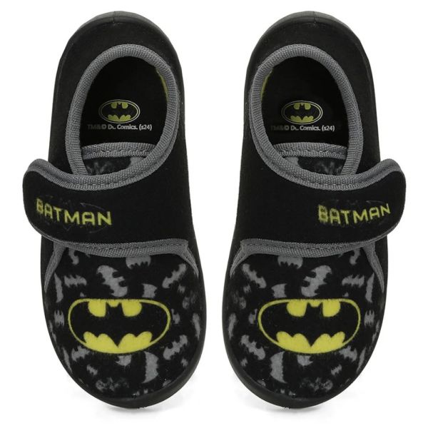 Batman Ador 4PR Siyah Çocuk Kreş Ev Ayakkabısı