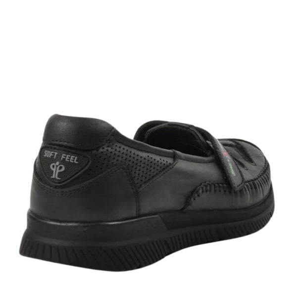 Forelli 29429-G Elena Siyah Kadın Comfort Deri Ayakkabı