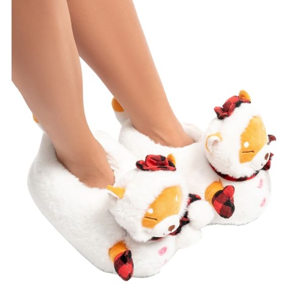 Twigy CC0631 Tw Eskimo Beyaz Hayvan Figürlü Çocuk Panduf