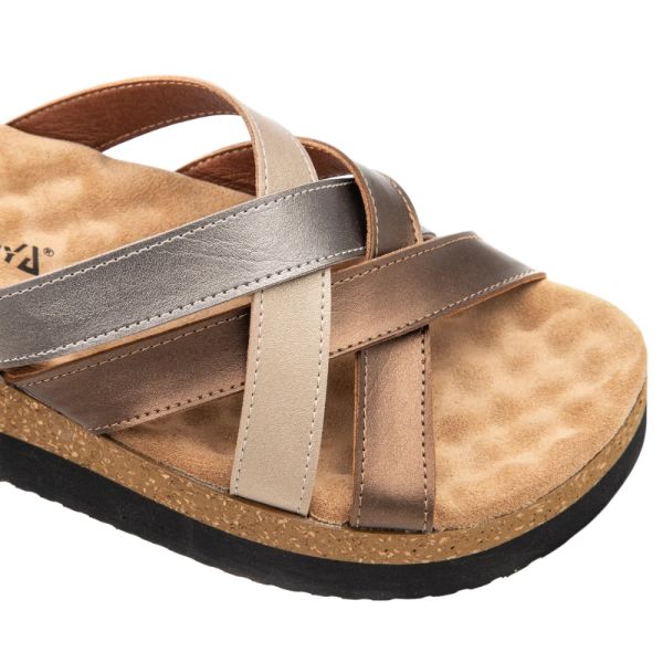 Muya 34224 Sorriso Bronz Kadın Anatomik Terlik