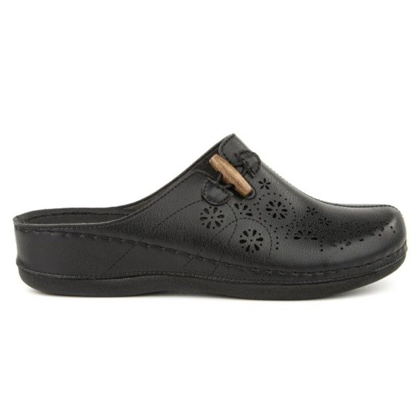 Muya 31106 Freya Siyah Kadın Comfort Sabo Terlik