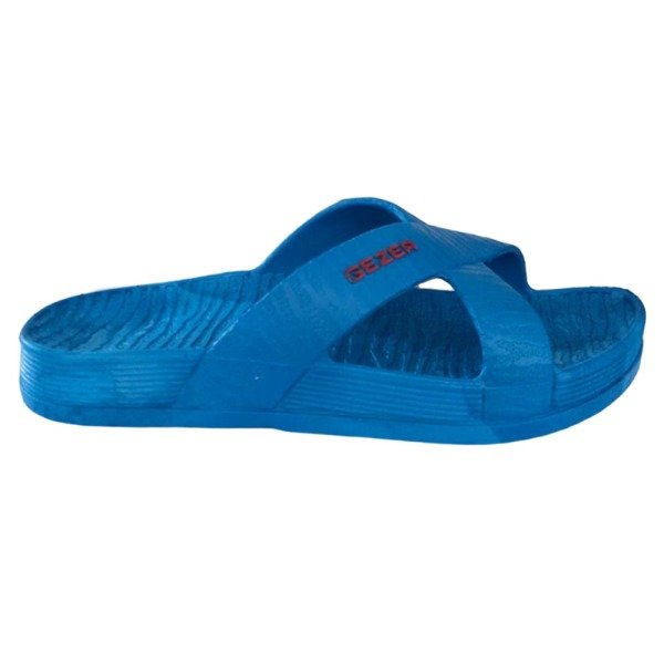 Gezer 9639 Saks Mavi Unisex Kaydırmaz Taban Banyo Terlik