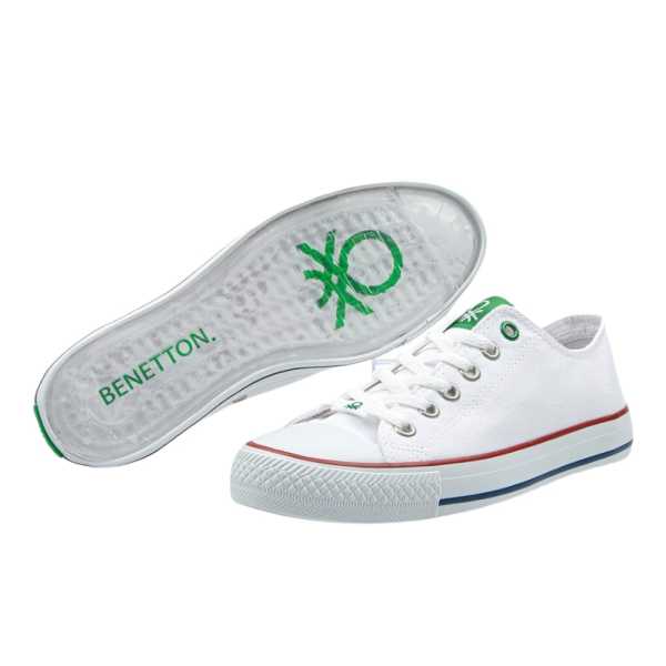 Benetton BN-30196 Beyaz Kadın Spor Ayakkabı