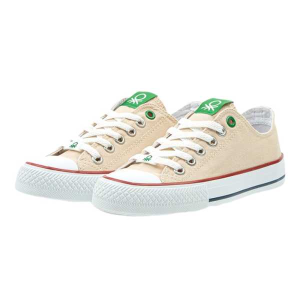 Benetton BN-30196 Bej Kadın Spor Ayakkabı