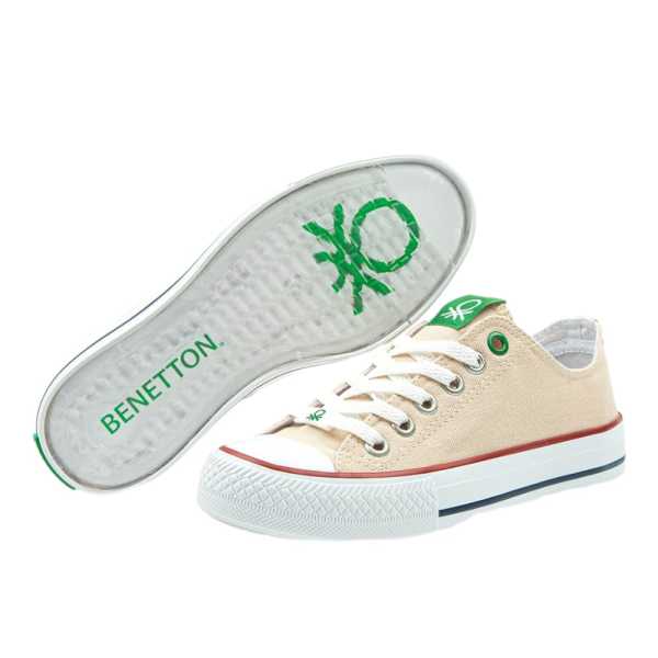 Benetton BN-30196 Bej Kadın Spor Ayakkabı