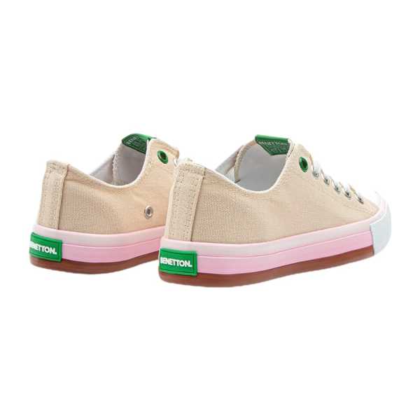Benetton BN-30176 Bej Kadın Spor Ayakkabı