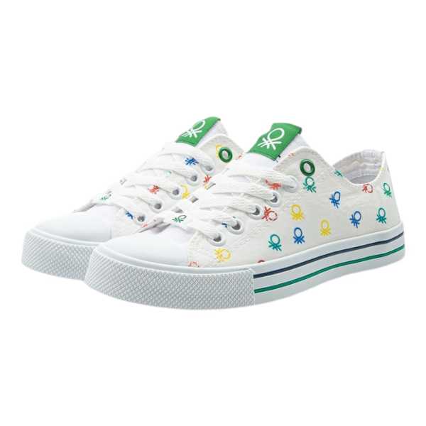 Benetton BN-30187 Beyaz Kadın Spor Ayakkabı