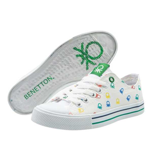 Benetton BN-30187 Beyaz Kadın Spor Ayakkabı