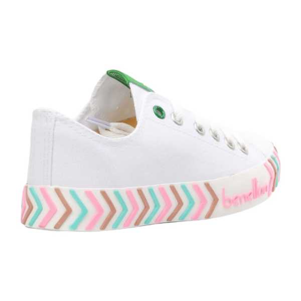Benetton BN-30624 Beyaz-Pembe Kadın Spor Ayakkabı