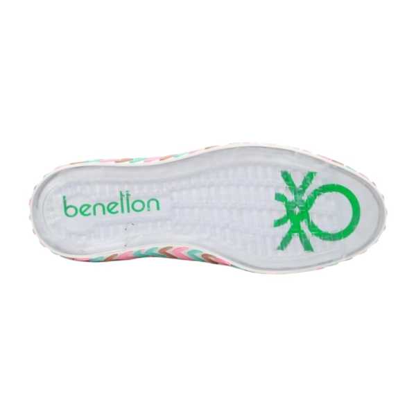 Benetton BN-30624 Beyaz-Pembe Kadın Spor Ayakkabı