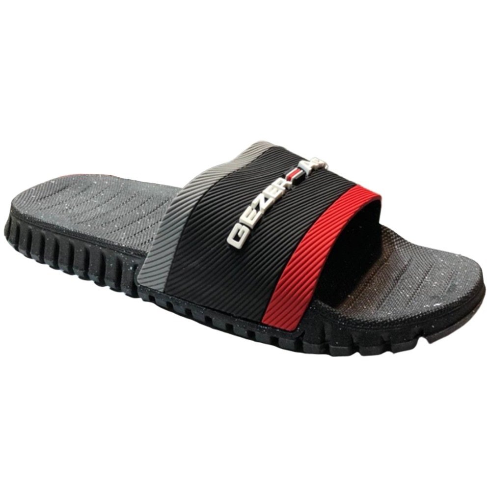 Gezer 12437 Erkek Siyah Kaydırmaz Havuz/Deniz Terlik
