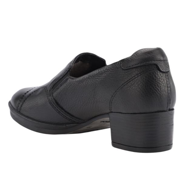 Forelli 57203-G Piloyd Siyah Kadın Comfort Deri Ayakkabı
