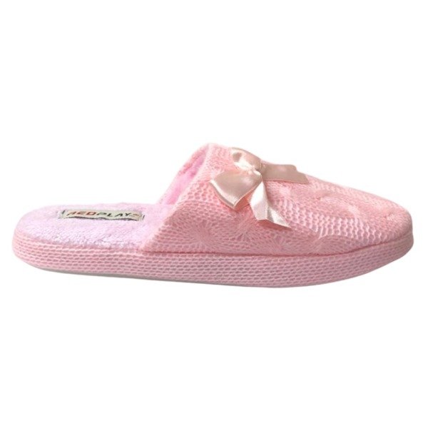 Redplay Fiyonklu Pembe Kadın Ev İçi Terlik