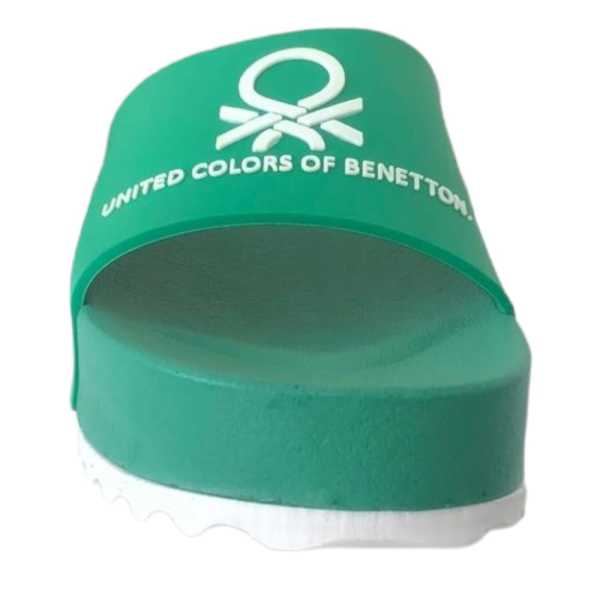 Benetton BN-1126 Yeşil Kadın Topuklu Terlik