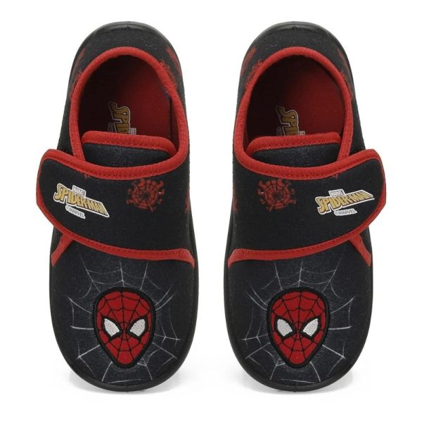 Spiderman Tarbin 3PR Siyah Çocuk Kreş/Anaokulu Panduf