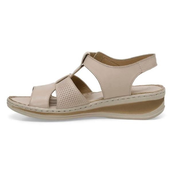 Polaris 105126 4FX Bej Kadın Comfort Sandalet