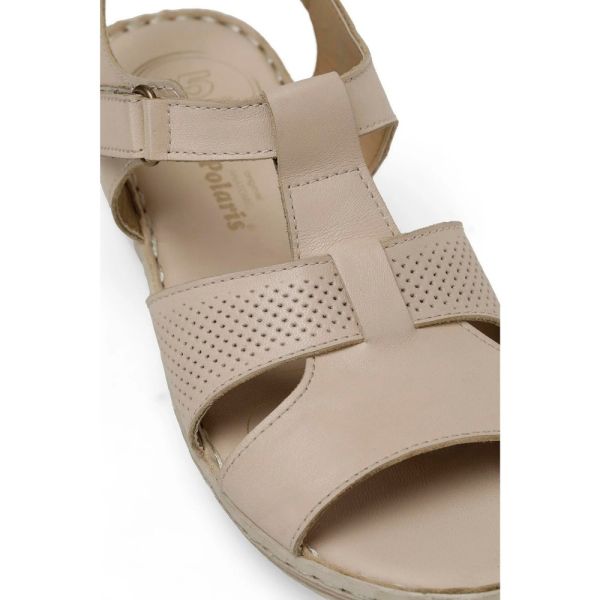 Polaris 105126 4FX Bej Kadın Comfort Sandalet